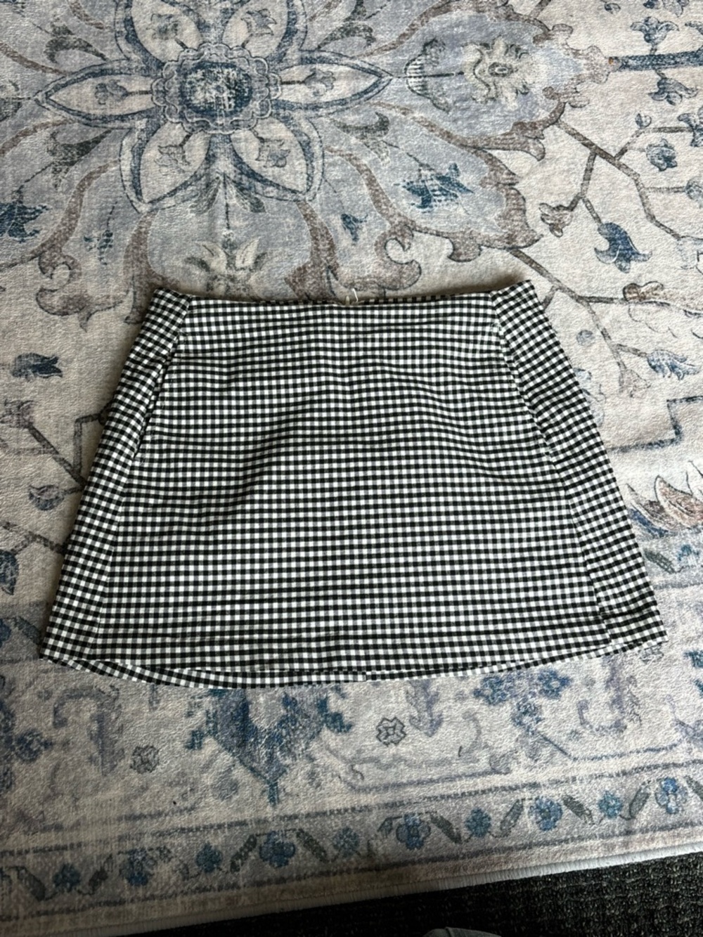 Urban Outfitters Black & White Gingham Mini Skirt